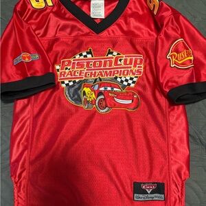 Disney Cars Red Piston Cup Race Champions Jersey